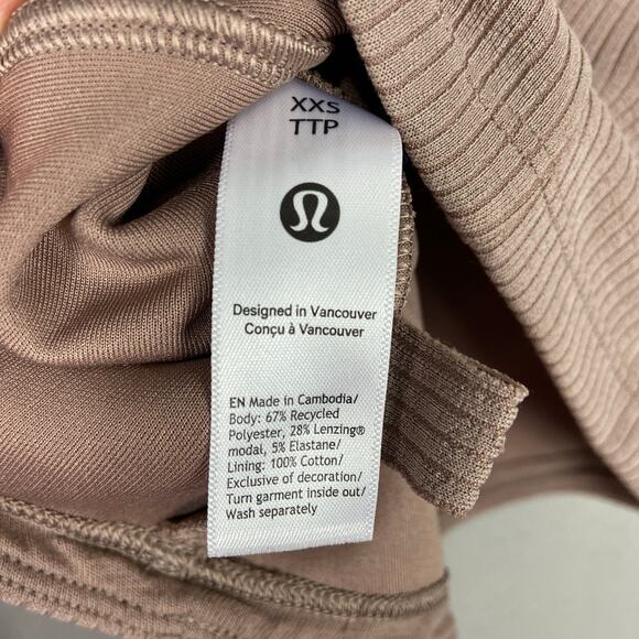 Lululemon Softstreme Asymmetrical Crop Long Sleeves Top XXS - Picture 7 of 7